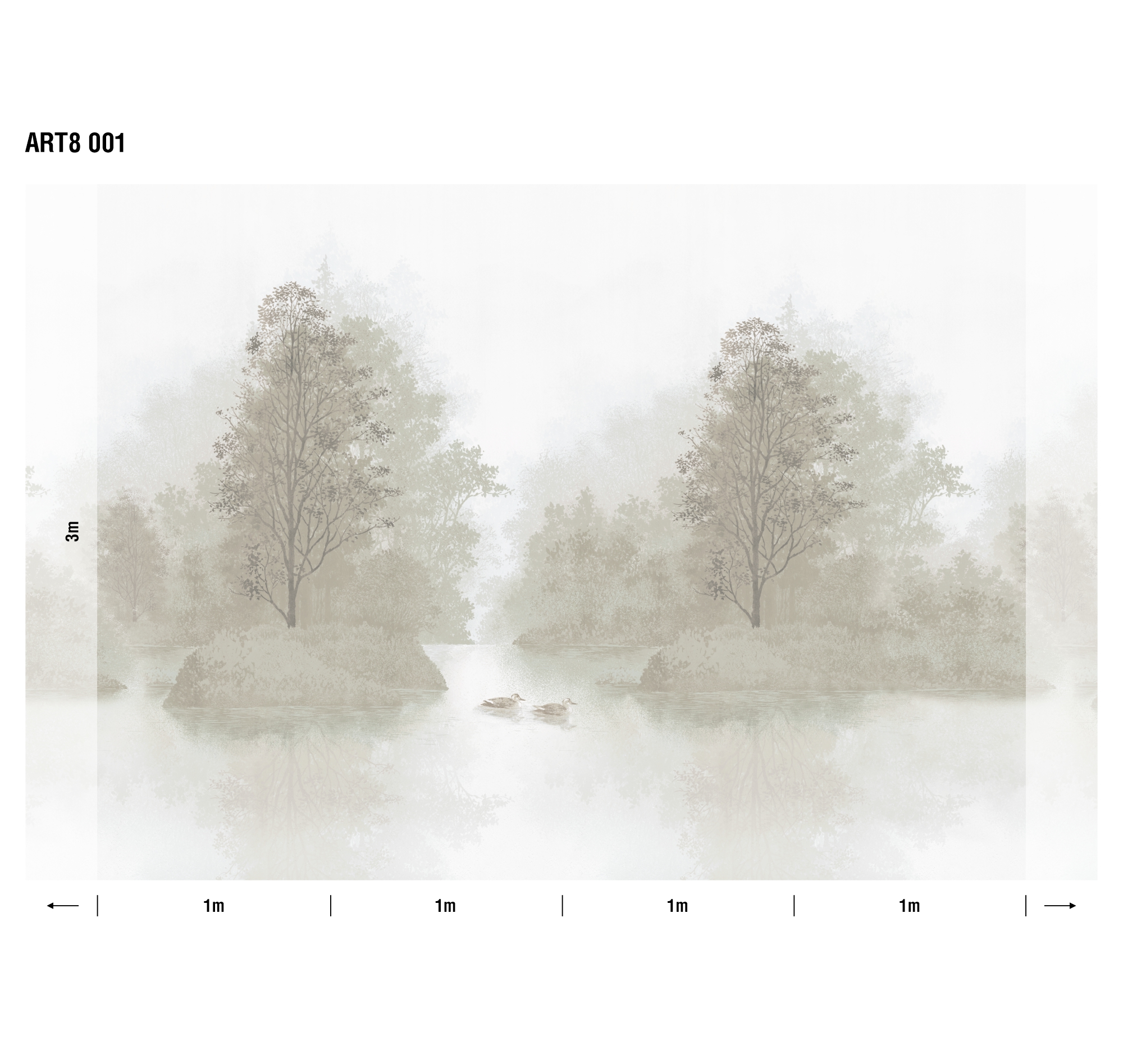Панно Loymina Пейзаж Английские озера ART8 001 3×4